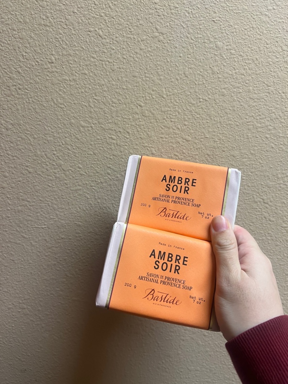 NEW Bastide Ambre Soir Scented Soap Set